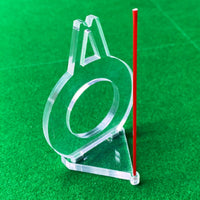 Billiards Aiming Aid Triangular Base Pool Aiming Aid Red Guide Rod Point Alignment Guide