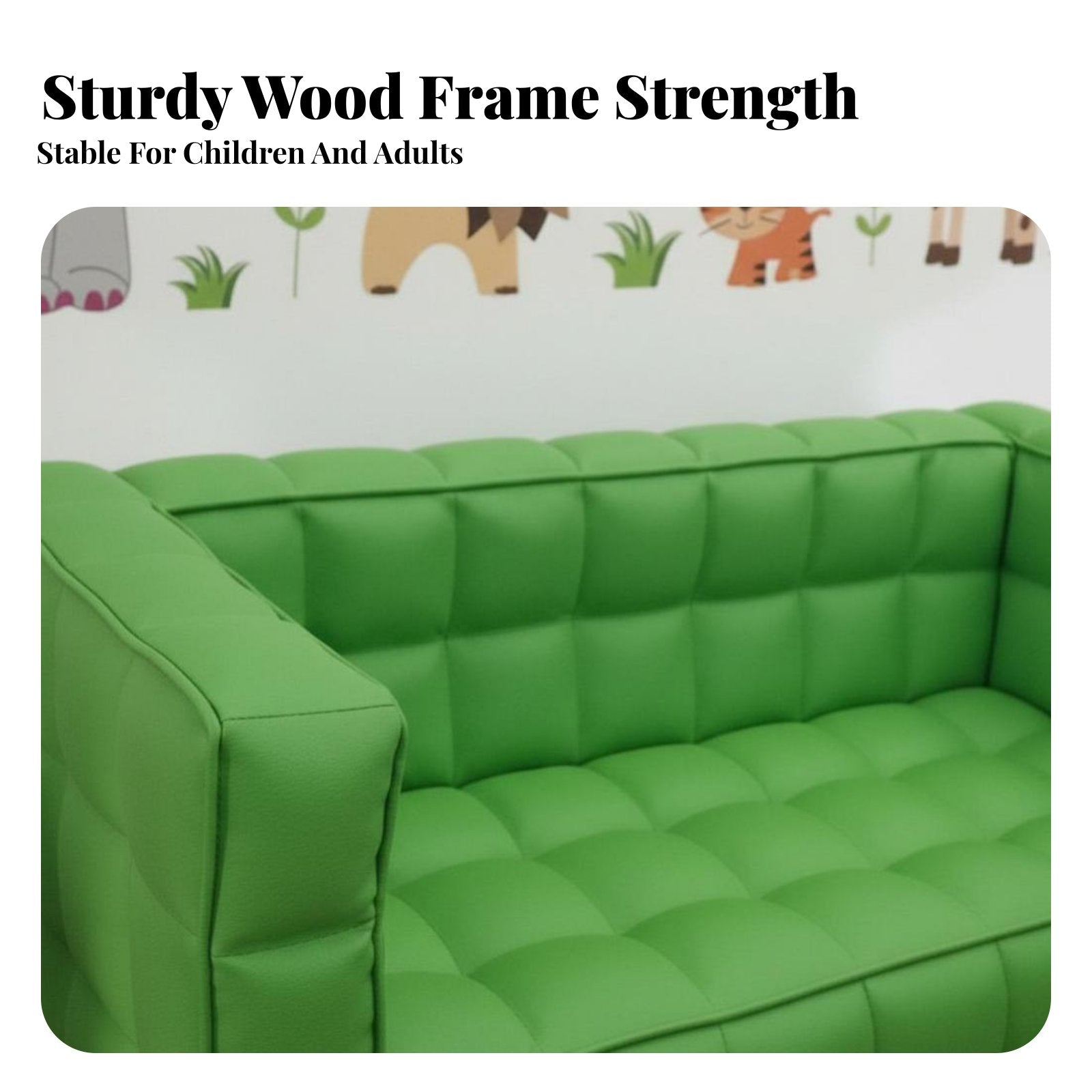 Upholstered Young Child Chair Child-Sized Quilted Square Sofa Soft and Comfortable Skinaccommodating for Preschoolers