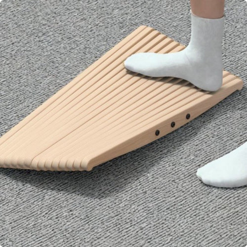 Wooden Wobble Board Sturdy Foot Massage Board Non-Slip for Home