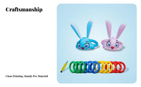 Inflatable Rabbit Hoop Toss Family Fun Wearable Hoop Toss Hat Safe for Children
