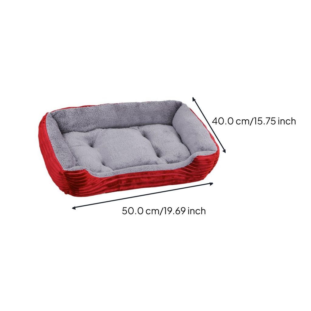Calming Pet Bed, Soft, Easy-Clean, All-Season