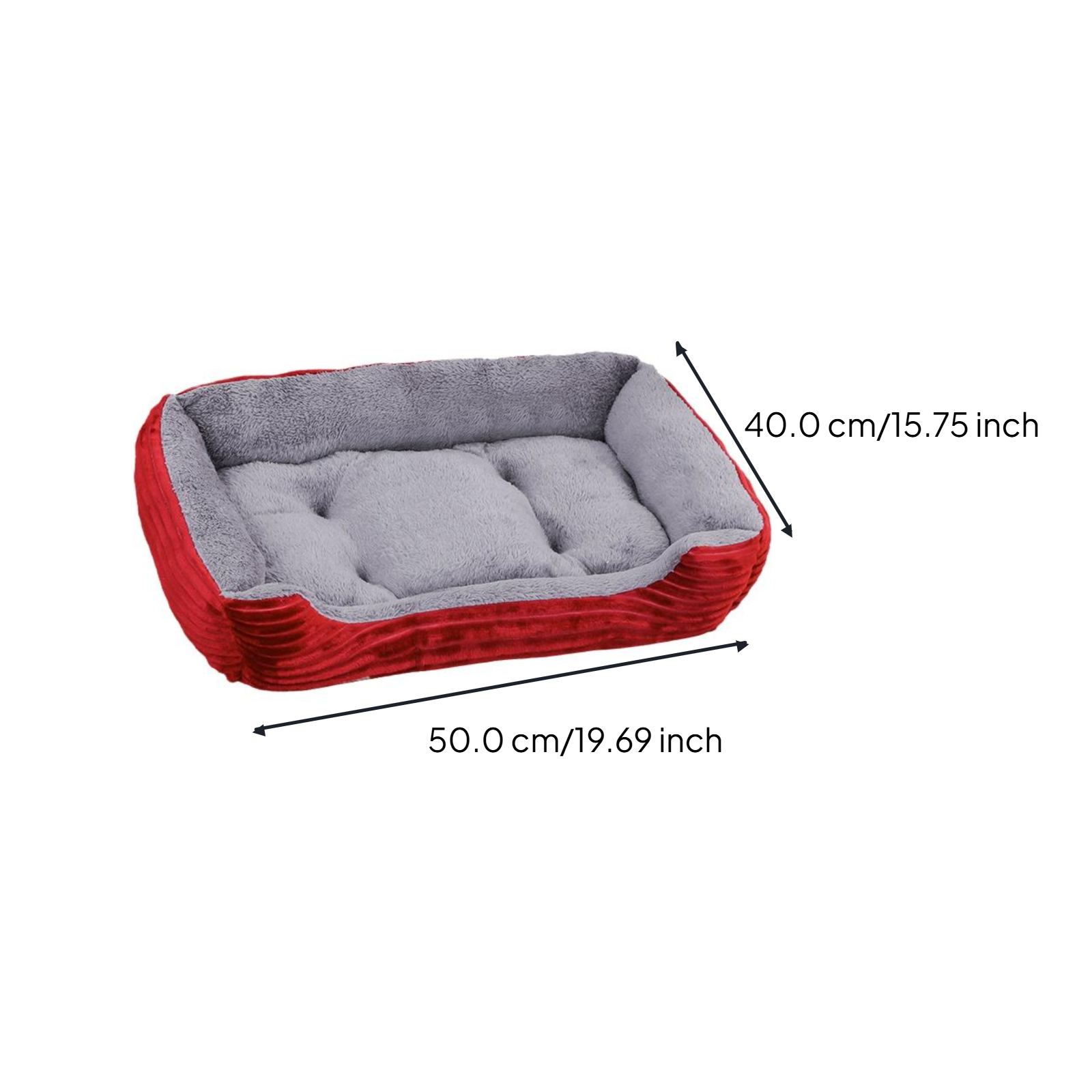 Calming Pet Bed, Soft, Easy-Clean, All-Season