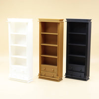 Mini Narrow Bookshelf Pretend Play Mini Multi-Tier Shelf Cabinet Decorative