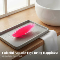TPR Material Soft Rubber Aquatic Creature Toy Vibrant Color Simulation Aquatic Creature Toy Buoyant S on Water for Children, Kids