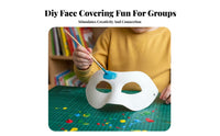 Unpainted Paper Pulp Mask DIY Project Blank Paper Pulp Masquerade Form