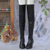 1/3 High Top Doll Boots Quality Material Doll's Black Boots Playset Accessory