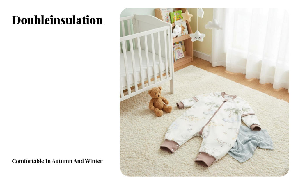 Split-Leg Sleepsuit Antishove-away Design mobility Sleepsuit year-round for young children