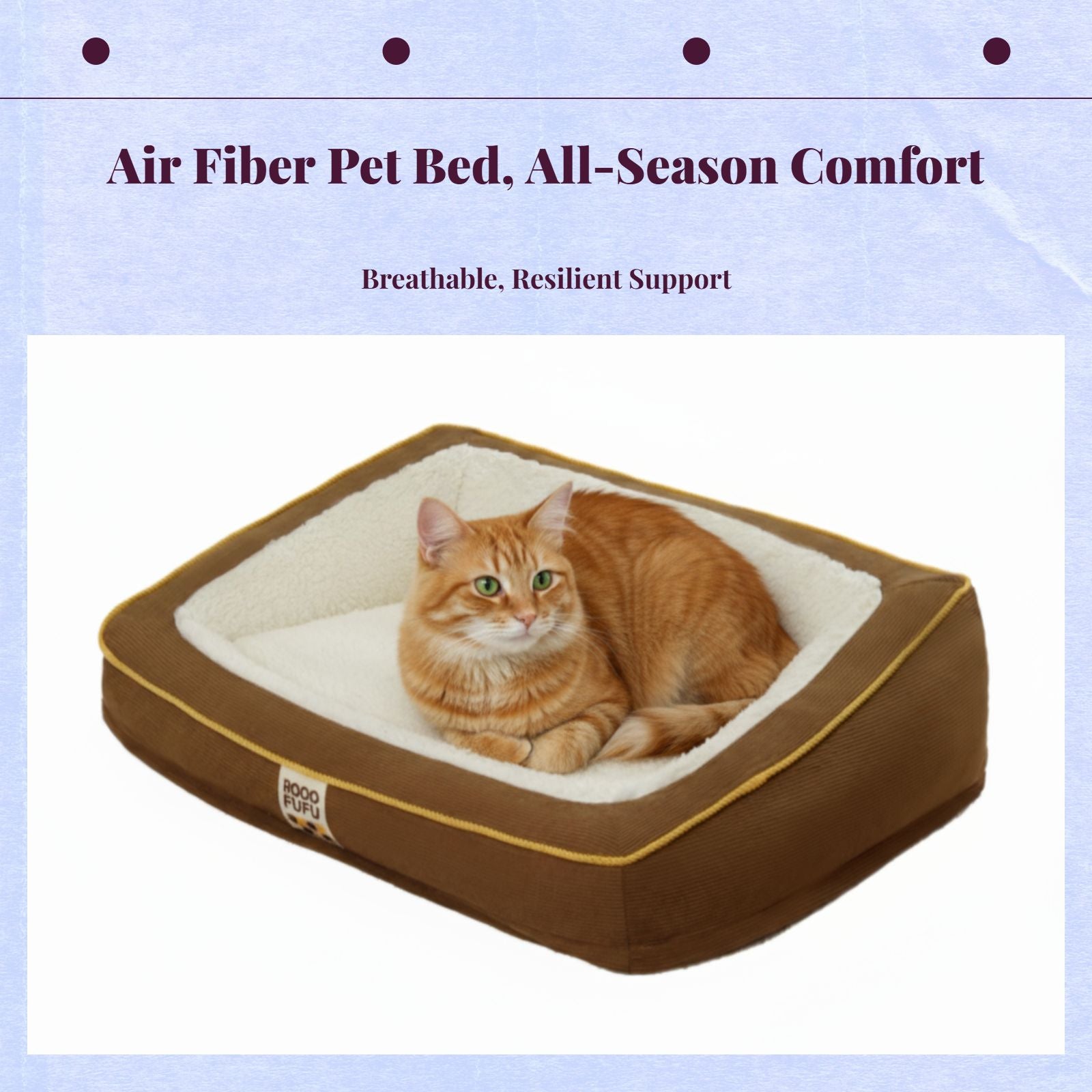 Air Fiber Pet Sofa, Removable Cover