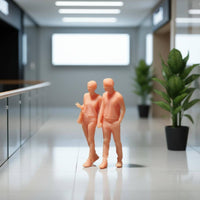 Miniature Couple Figures Micro Photography Couple Figurine Set Detailed