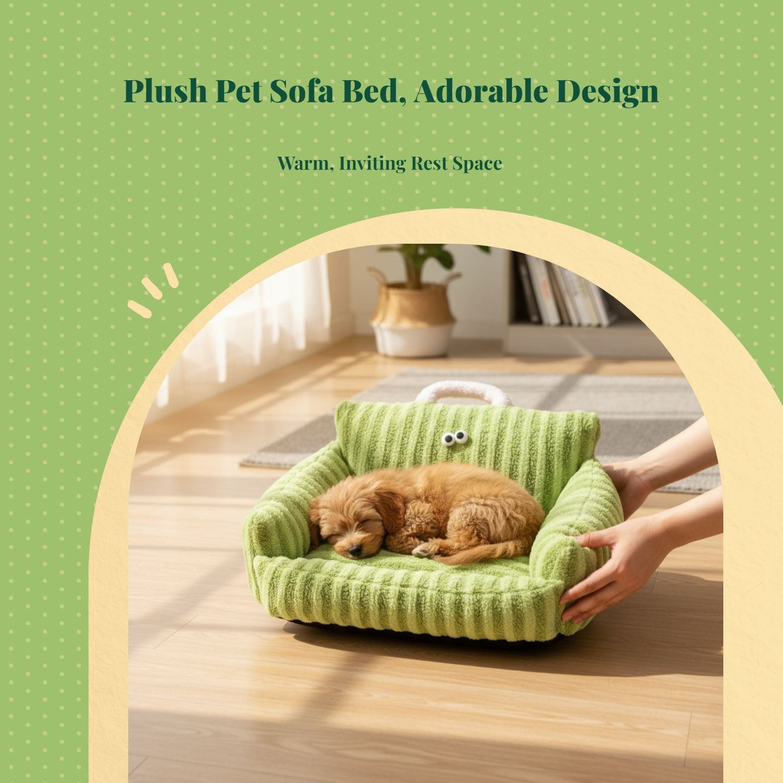 Washable calming bed for small pets