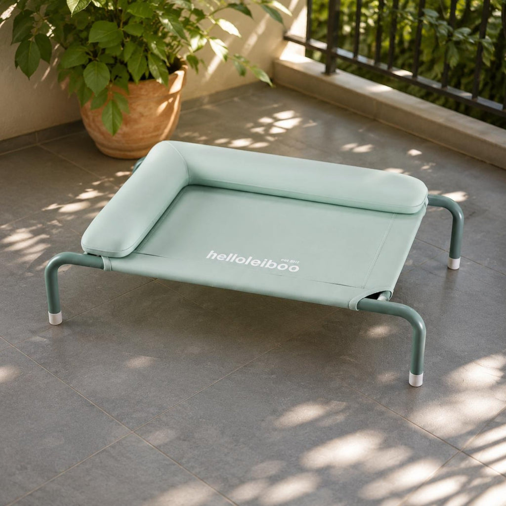 Year-Round Raised Dog Bed Washable Elevated Dog Cot Moisture-Proof Raised Pet Bed Easy to Clean for Small Dogs