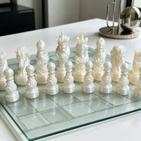 32 Pieces Decorative Chess Figures Unique Gift Stylized Chessmen for Collectors