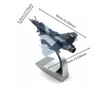 Fighter Jet Model Metal 1:100 Decor Alloy-Cast Jet Model for Collectors