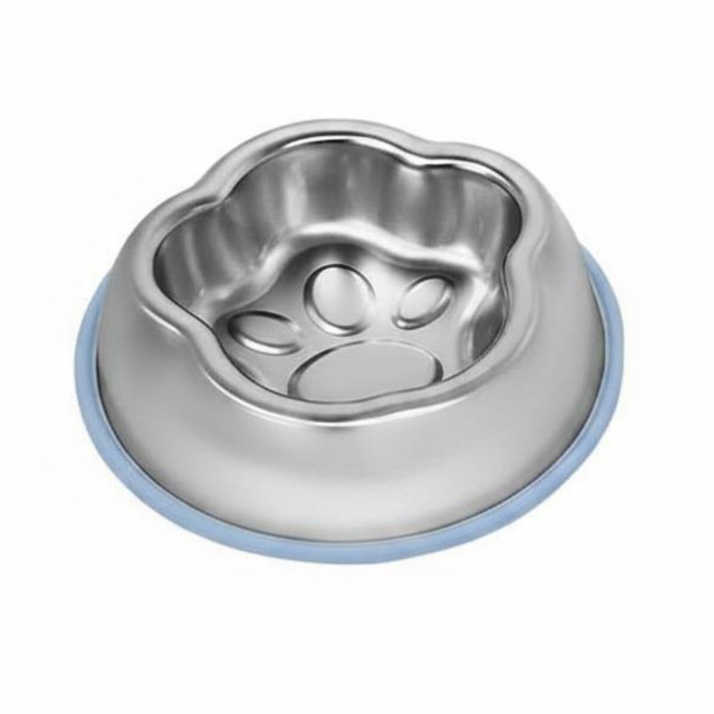 Slow Feeder Pet Bowl Easy to Clean Anti-Choke Dog Bowl Rounded Edges Stainless Steel for Dogs, Kittens