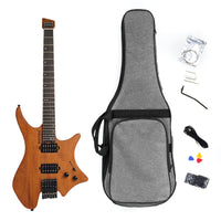 Headless Electric Guitar 2 Pickups Hardwood Electric Guitar Accessory Set