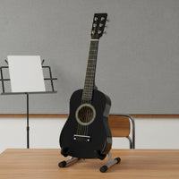 25 Inch Guitar Solid Wood Toy Guitar Easy to Play for Learning, Beginners