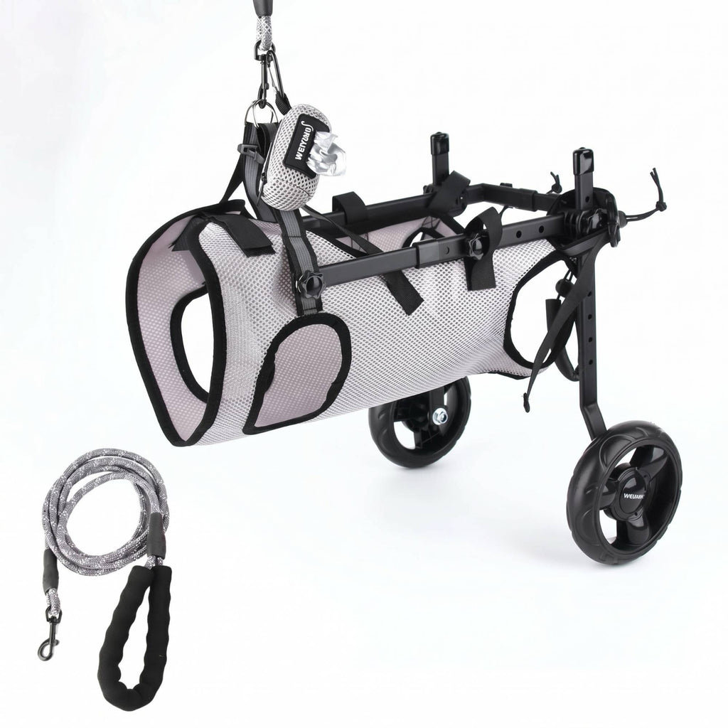 Adjustable Dog Wheelchair Mesh Textile Dog Wheelchair Support Cart Harness-Style