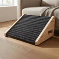 Wooden Dog Ramp Staircase Ribbed Pet Ramp Staircase Bone-Shaped Handhold