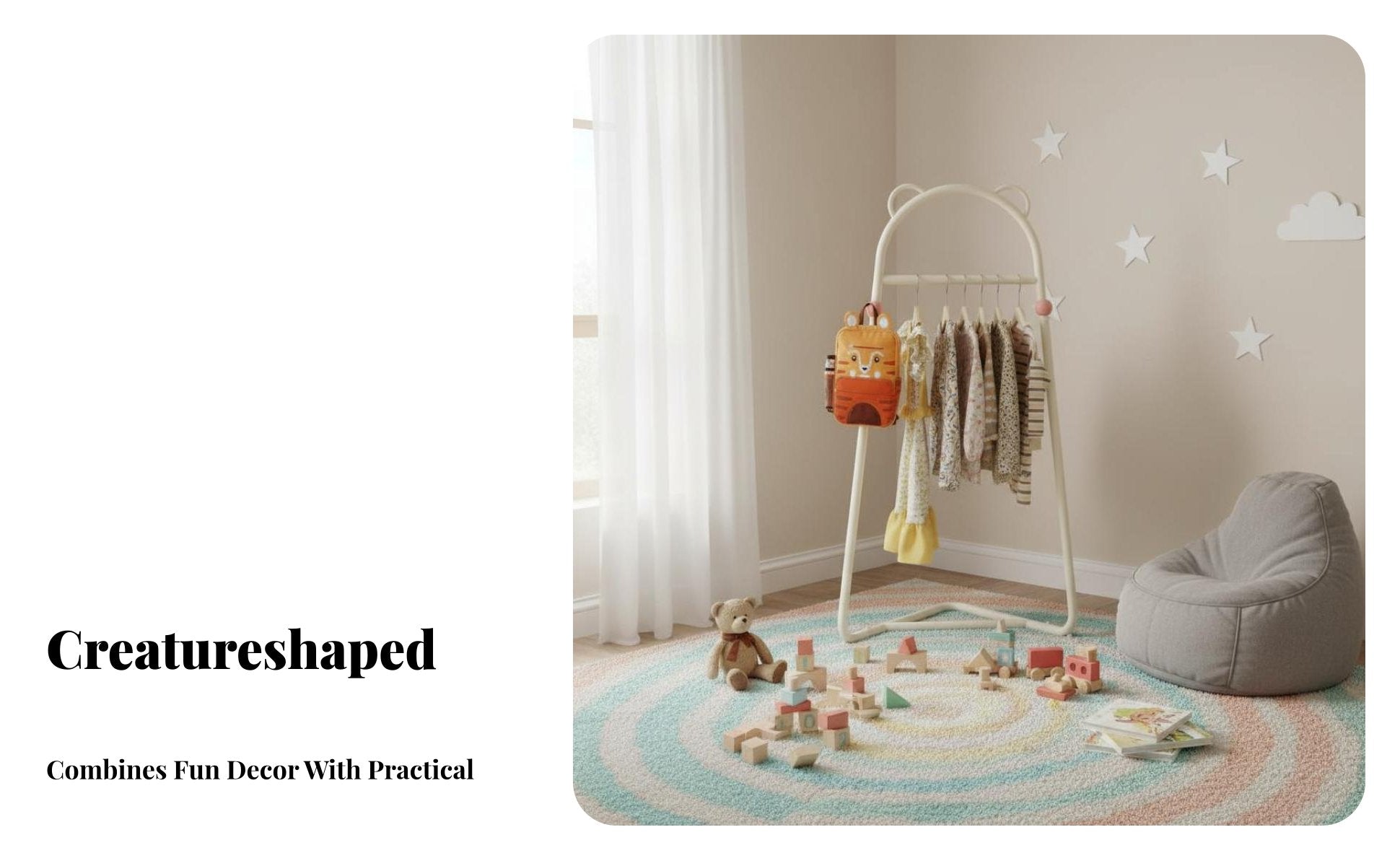 children's Corner Coat Tree Floor-Standing Garment Rack unrestrictedstanding for Parents