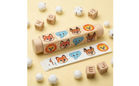 Cube Block Matcher Smooth Wooden Rotating Puzzle Toy Hands-on for Children