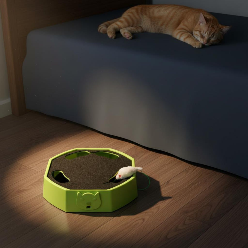 Automatic Chase Toy Relieves Boredom Electric Feline Teaser for Kittens