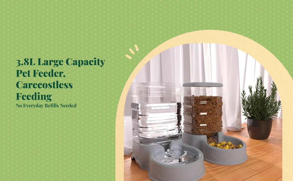 Large automatic pet feeder, no power