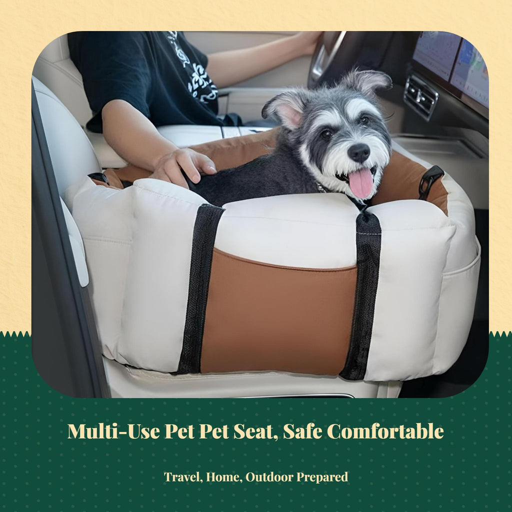 Plush portable dog booster seat