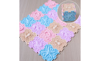 4 Pieces Square Silicone Tactile Mat Pebble Bumps Silicone Sensory Pad