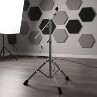 Extendable Cymbal Stand Universal Joint Adjustment Straight Cymbal Stand Heavy Duty Finish Musical Equipment for Stage