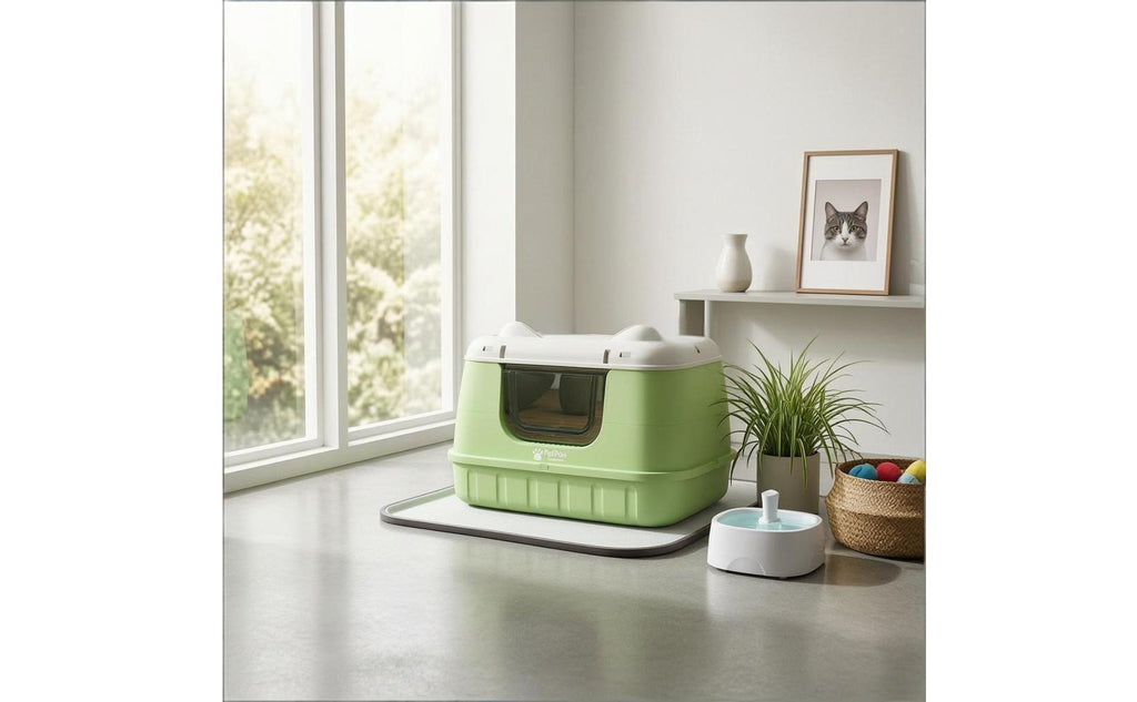 Enclosed Litter Box Privacy Covered Litter Box Odor Control