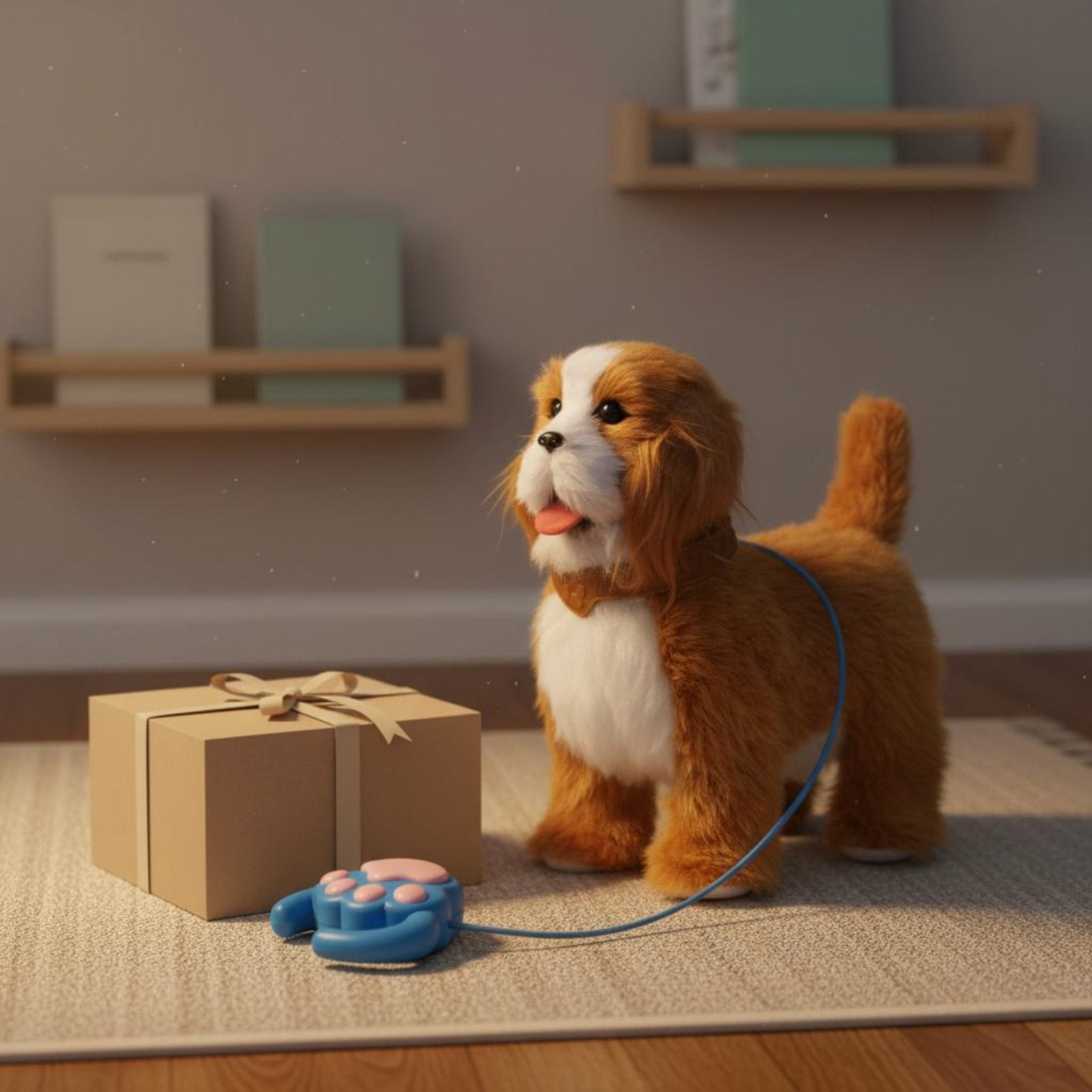 Singing Walking Puppy Toy Tail Wagging Interactive Talking Stuffed Dog