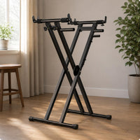 Cross-Design Keyboard Stand Cross-Braced Folding Keyboard Stand Cylindrical