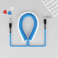 Coiled Guitar Cable Shielded Bass Guitar Cable Long-Lasting for Practice