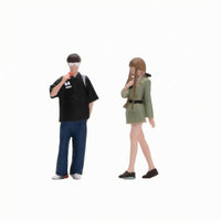 2 Pieces Resin Miniature Figures Highly Detailed Resin Figurines Female Figurine