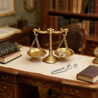 Miniature Balance Scale Highly Detailed for Collectors, Hobbyists