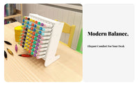 Slanted Marker Organizer Large Capacity Angled Pen Storage Rack Angled Pen Rack for Students Artists Classroom