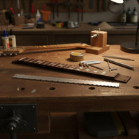 Guitar Neck Notched Straight Ruler Precision Machined Notched Fret Gauge