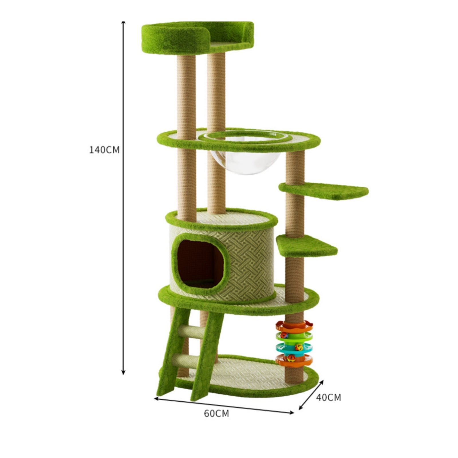Multi-Level Feline Tree Top Lookout Feline Climbing Structure Soft