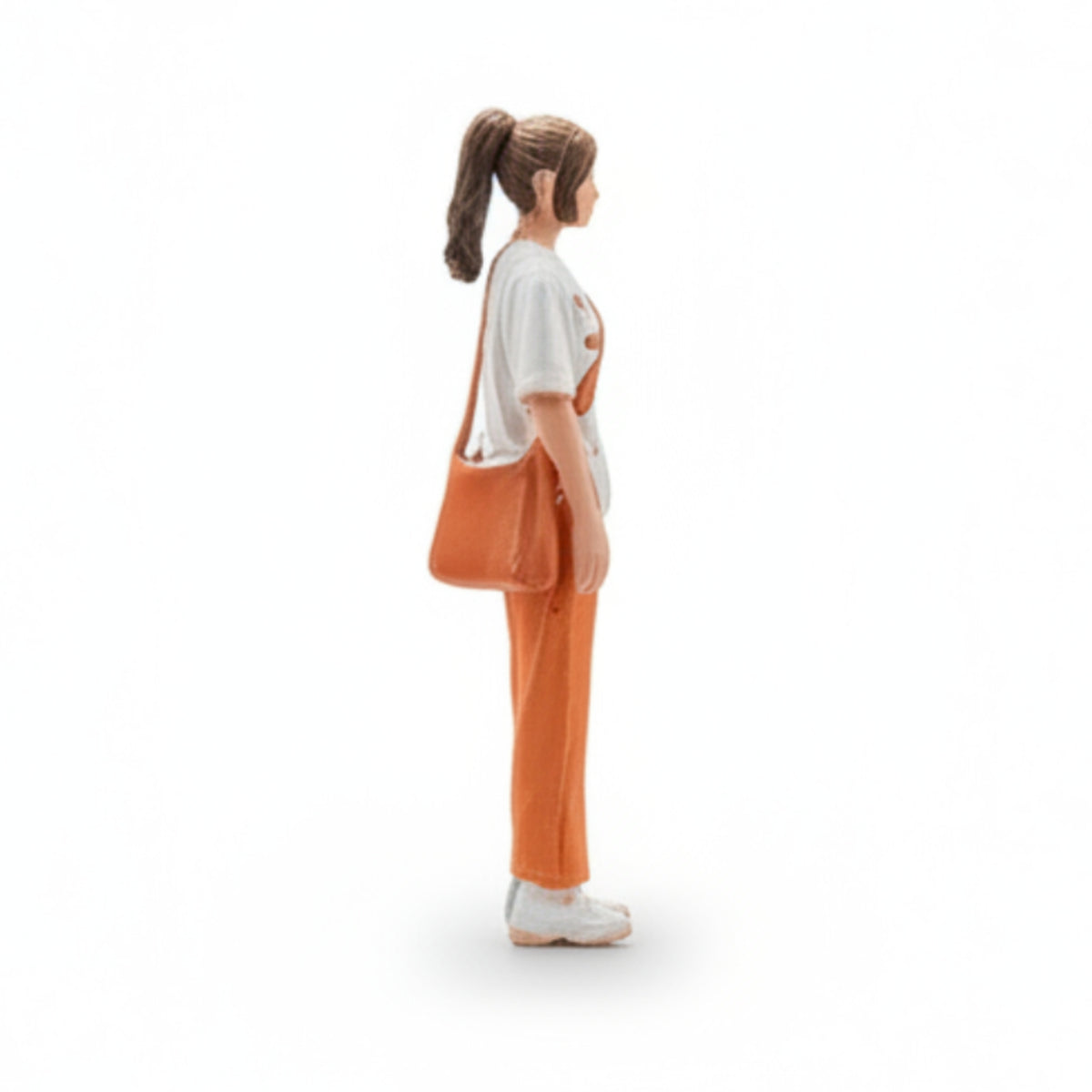 Miniature Female Figurine Detailed 1/64 Scale Figure Compact for Collectors
