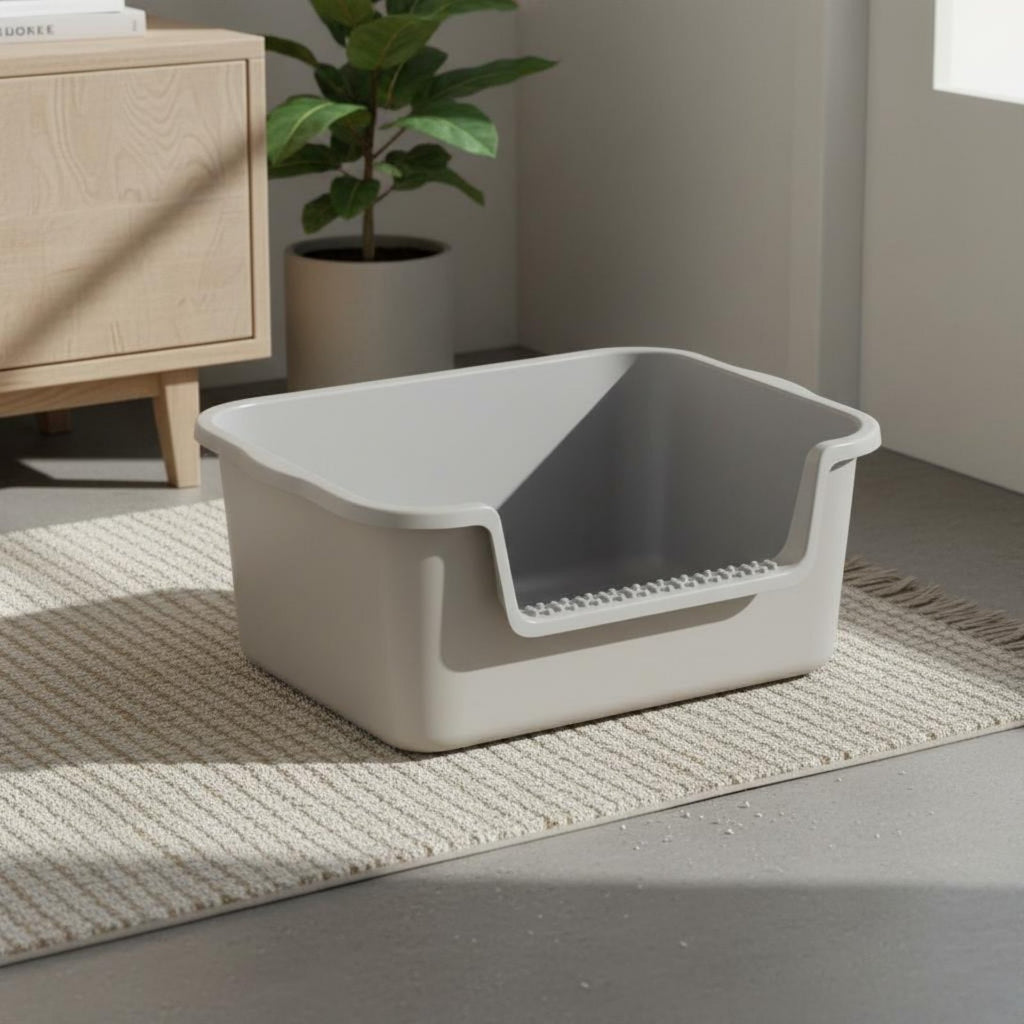 accessibleTop Litter Box Easy Clean High-Sided Litter Box Included