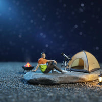 Miniature Campsite Figures High Intricacy Mini Camping Dolls Realistic Details