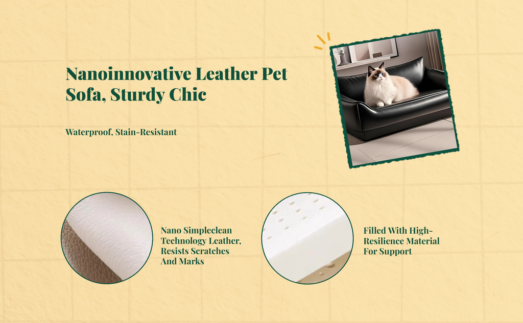 Water-resistant dog bed, removable cover