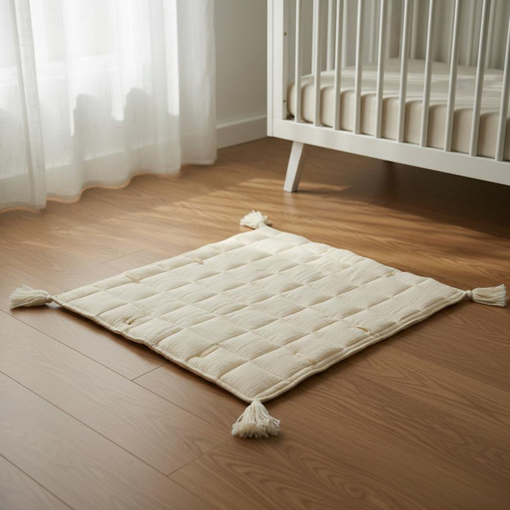 Infant Play Mat Silky Padded Crawling Mat Non-Slip for Playtime