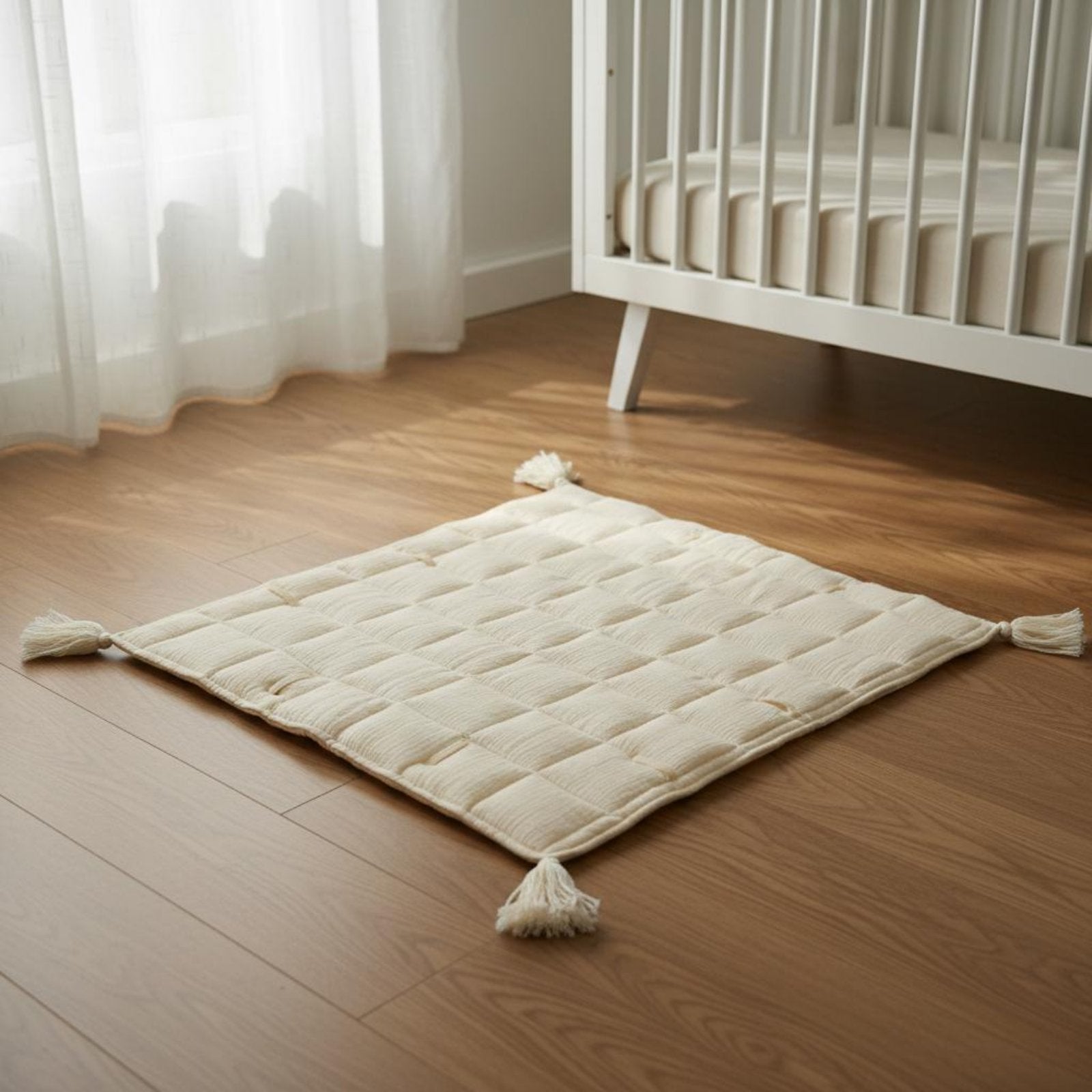 Infant Play Mat Silky Padded Crawling Mat Non-Slip for Playtime