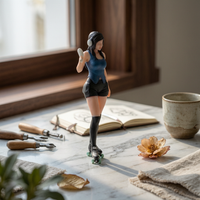 Street Look Female Figurine Detailed Mini Girl Model Collectible