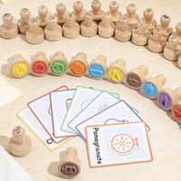 Picture Card Stamp Set Colorful Early Learning Toy Crafting for Preschoolers
