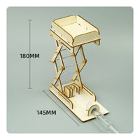 Hydraulic Lift Model Mechanics Experiment DIY Lift Table Model Water-Powered