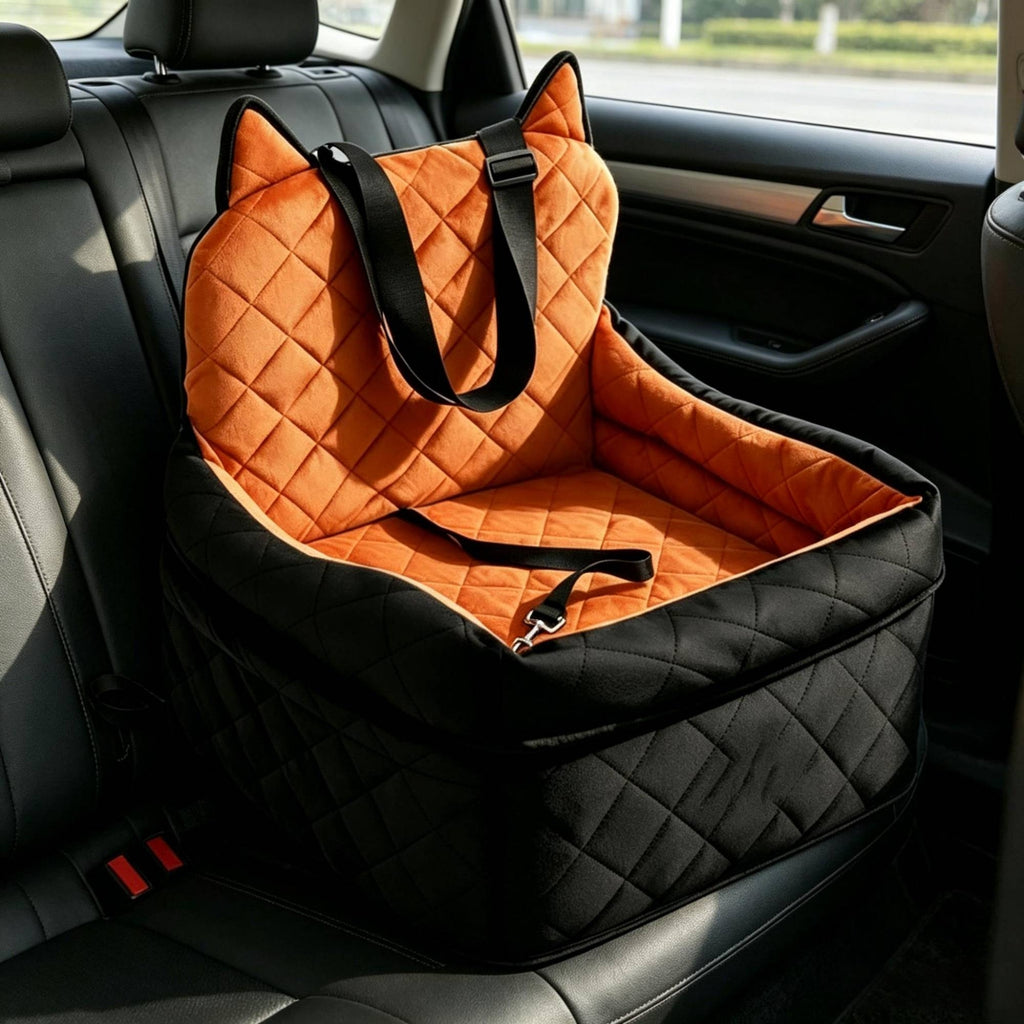 Dog Car Seat Bed Portable Car Dog Bed Quilted for Dogs