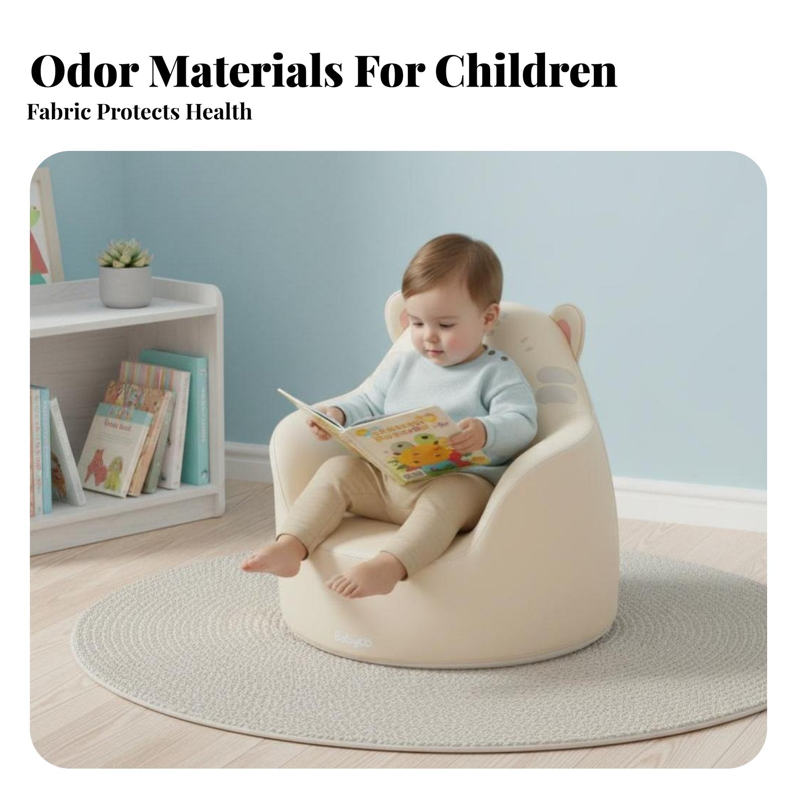 CreatureShaped Armchair Soft and Comfortable Toddler Seat Supportive Backrest