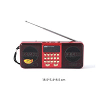 Portable Radio Speaker Small Display Battery Radio Speaker Button Control Panel